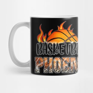Classic Basketball Design Phoenix Personalized Proud Name Mug